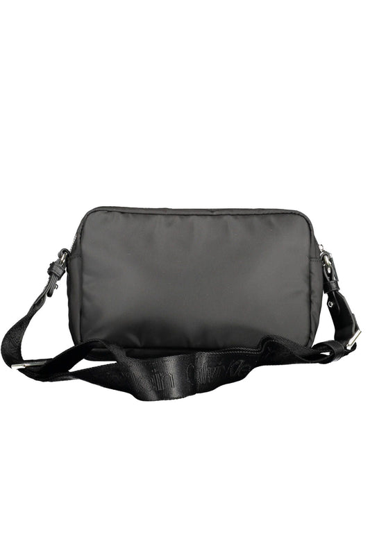 Black Polyester Women Handbag