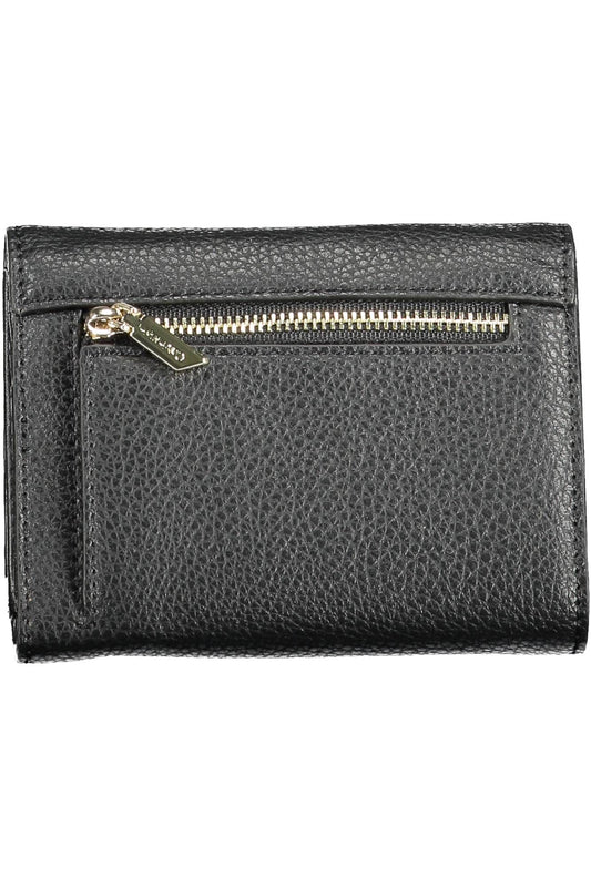 Black Polyurethane Women Wallet