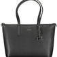 Black Polyester Women Handbag