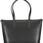 Black Polyester Women Handbag
