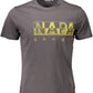 Gray Cotton Men T-Shirt