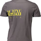 Gray Cotton Men T-Shirt