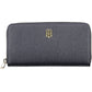 Blue Polyurethane Women Wallet