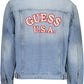 Light Blue Cotton Men Jacket