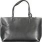 Black Polyurethane Women Handbag