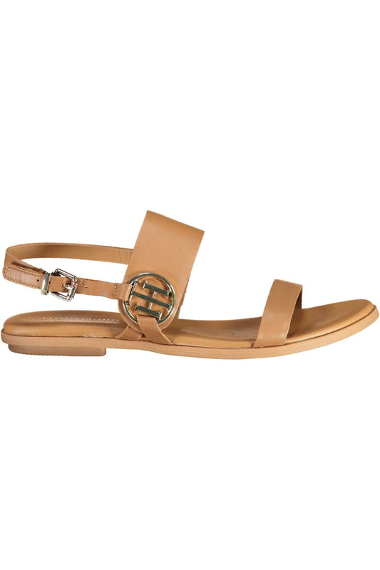 Brown Leather Women Sandal