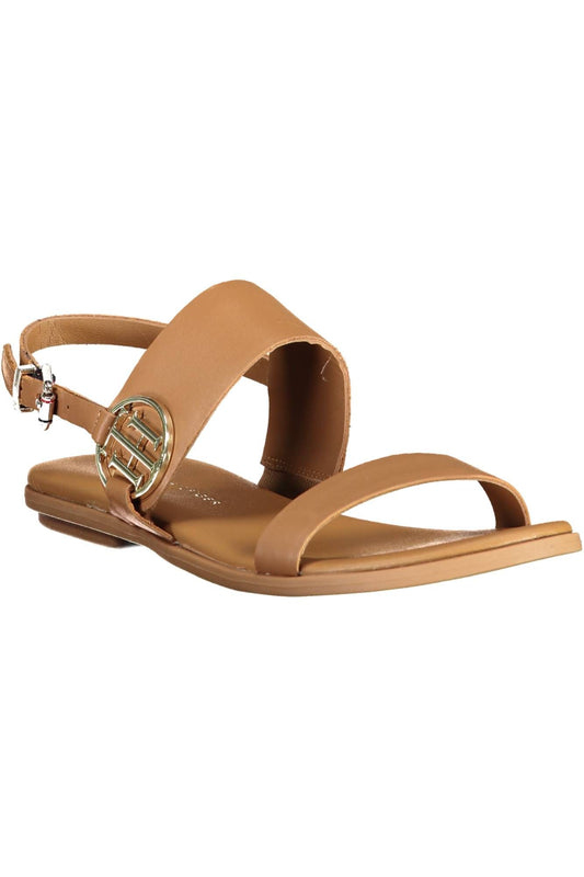 Brown Leather Women Sandal