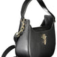 Black Polyurethane Women Handbag