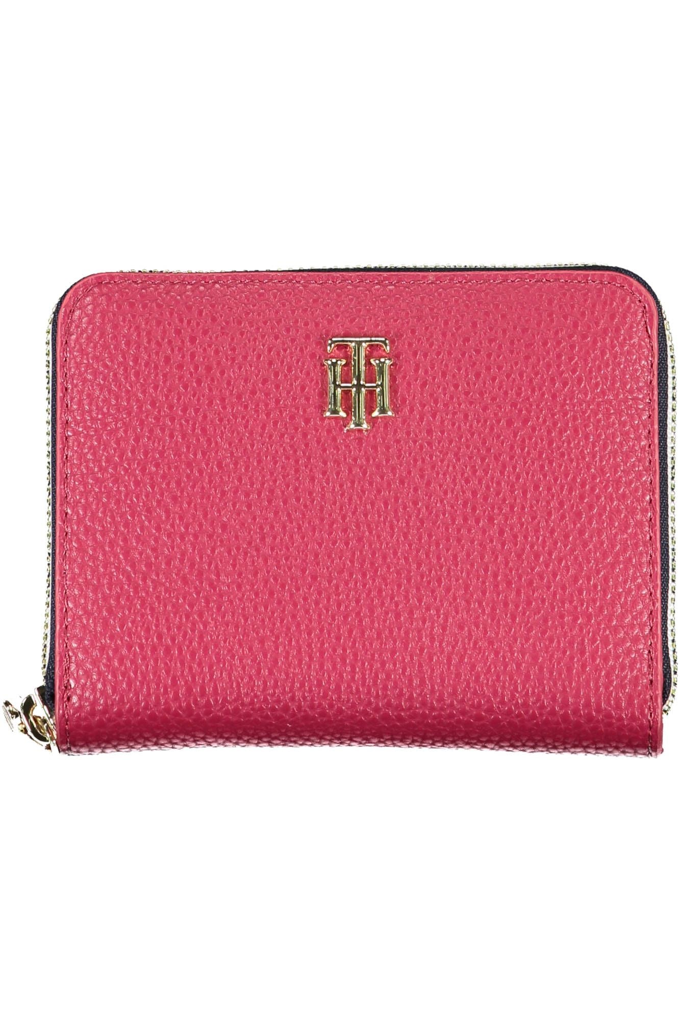 Red Polyurethane Women Wallet