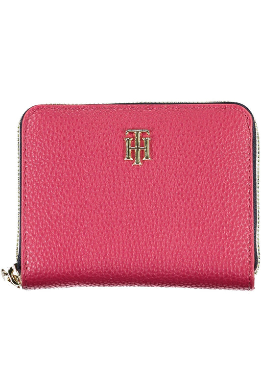 Red Polyurethane Women Wallet