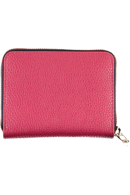 Red Polyurethane Women Wallet