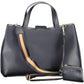 Blue Polyester Women Handbag
