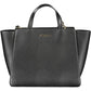 Black Polyester Women Handbag