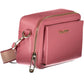 Pink Polyurethane Women Handbag