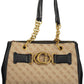 Black Polyethylene Women Handbag