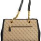 Black Polyethylene Women Handbag