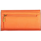 Orange Polyurethane Women Wallet