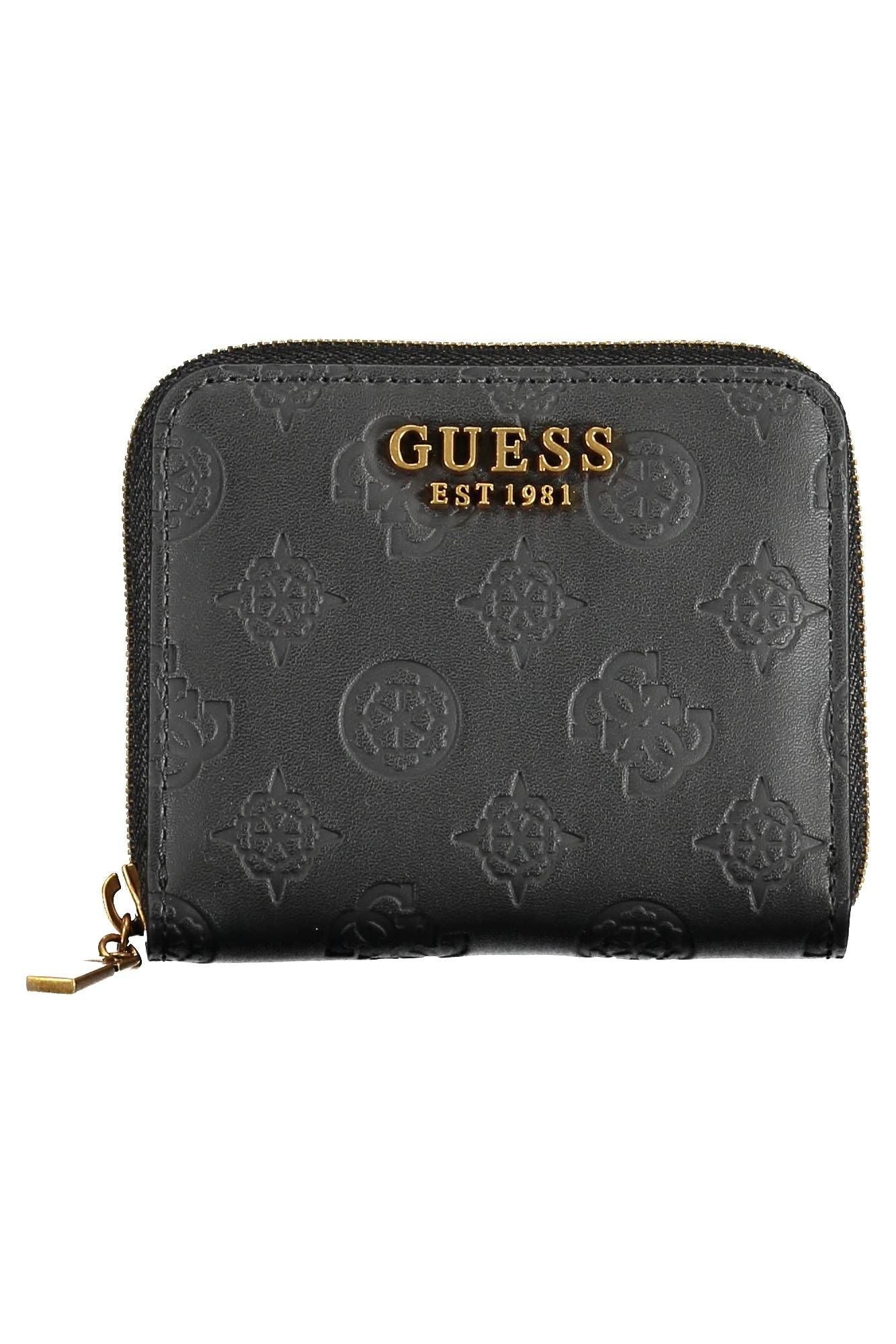Black Polyurethane Women Wallet