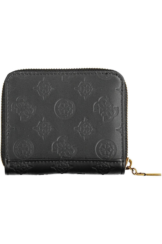 Black Polyurethane Women Wallet