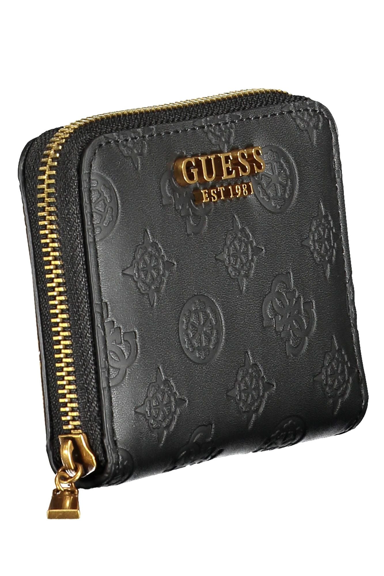 Black Polyurethane Women Wallet