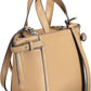 Brown Polyester Women Handbag