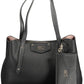 Black Polyethylene Women Handbag