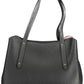 Black Polyethylene Women Handbag