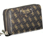 Brown Polyurethane Women Wallet