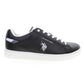 Black Polyester Men Sneaker
