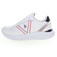 White Polyester Men Sneaker