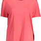 Pink Lyocell Women T-Shirt