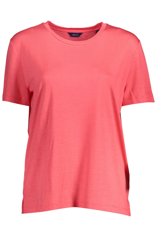 Pink Lyocell Women T-Shirt