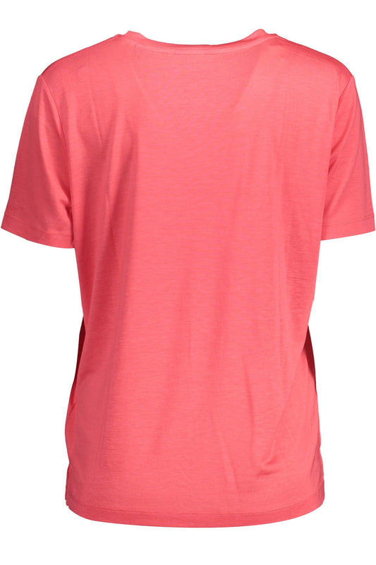 Pink Lyocell Women T-Shirt
