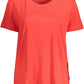 Red Lyocell Women Top