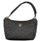 Black Polyester Women Handbag