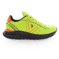 Yellow Polyester Men Sneaker