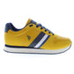 Yellow Polyester Men Sneaker