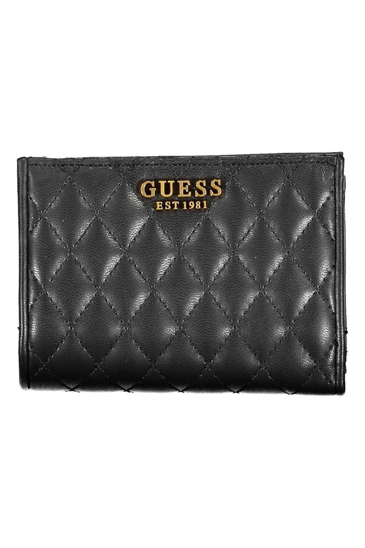Black Polyurethane Women Wallet