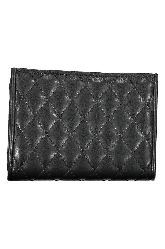 Black Polyurethane Women Wallet