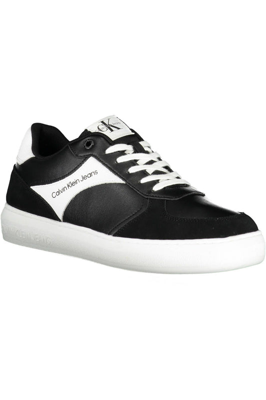 Black Leather Men Sneaker