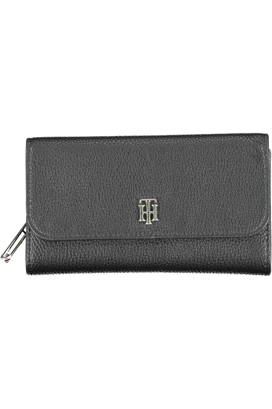 Black Polyurethane Women Wallet