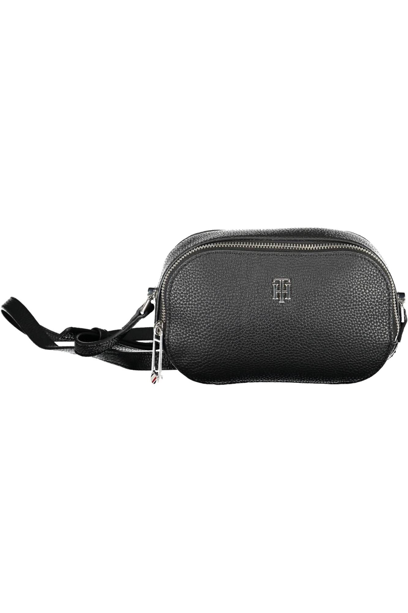 Black Polyurethane Women Handbag