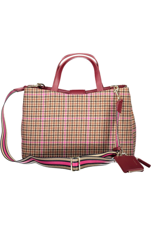 Red Cotton Women Handbag