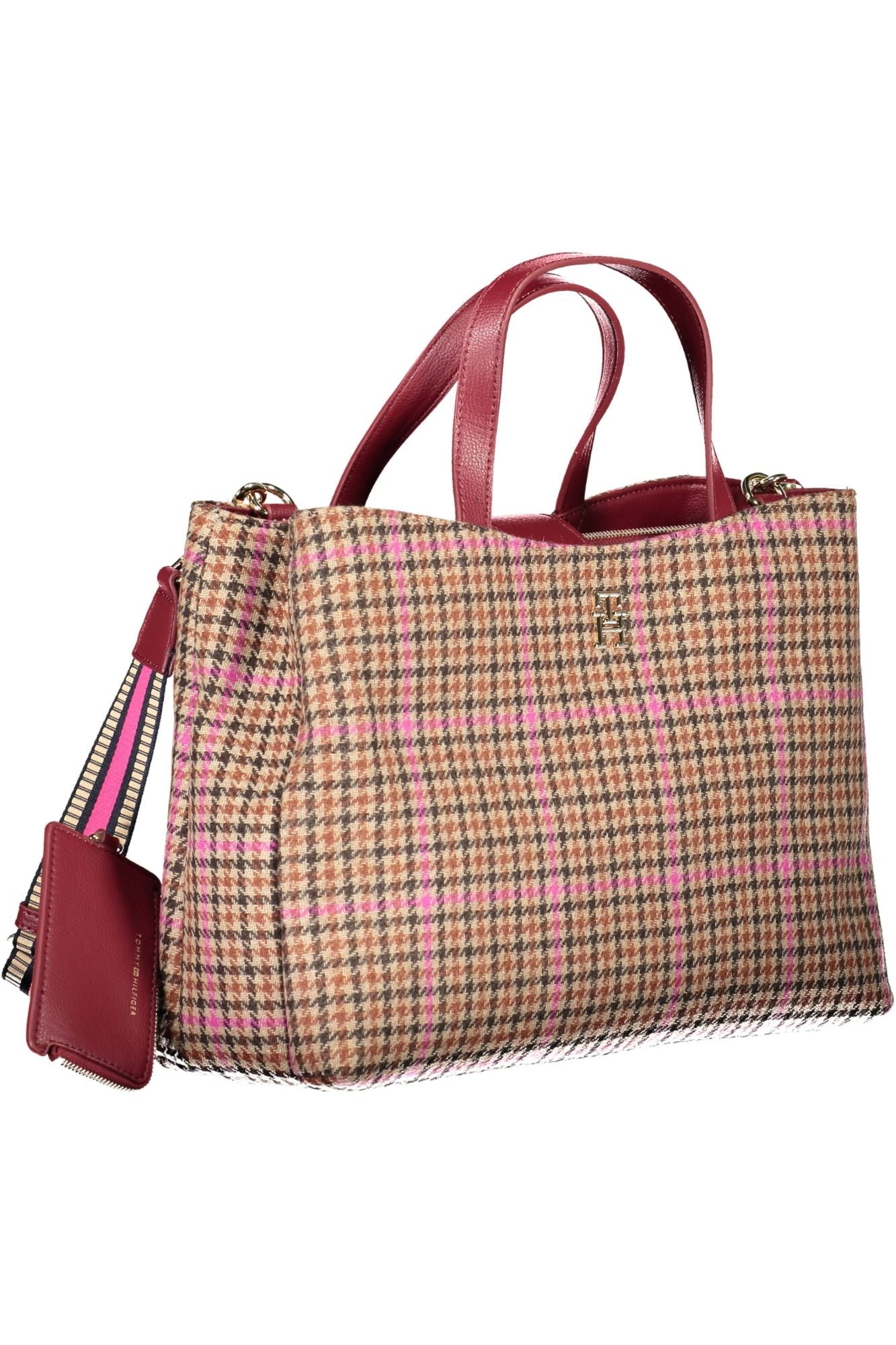 Red Cotton Women Handbag