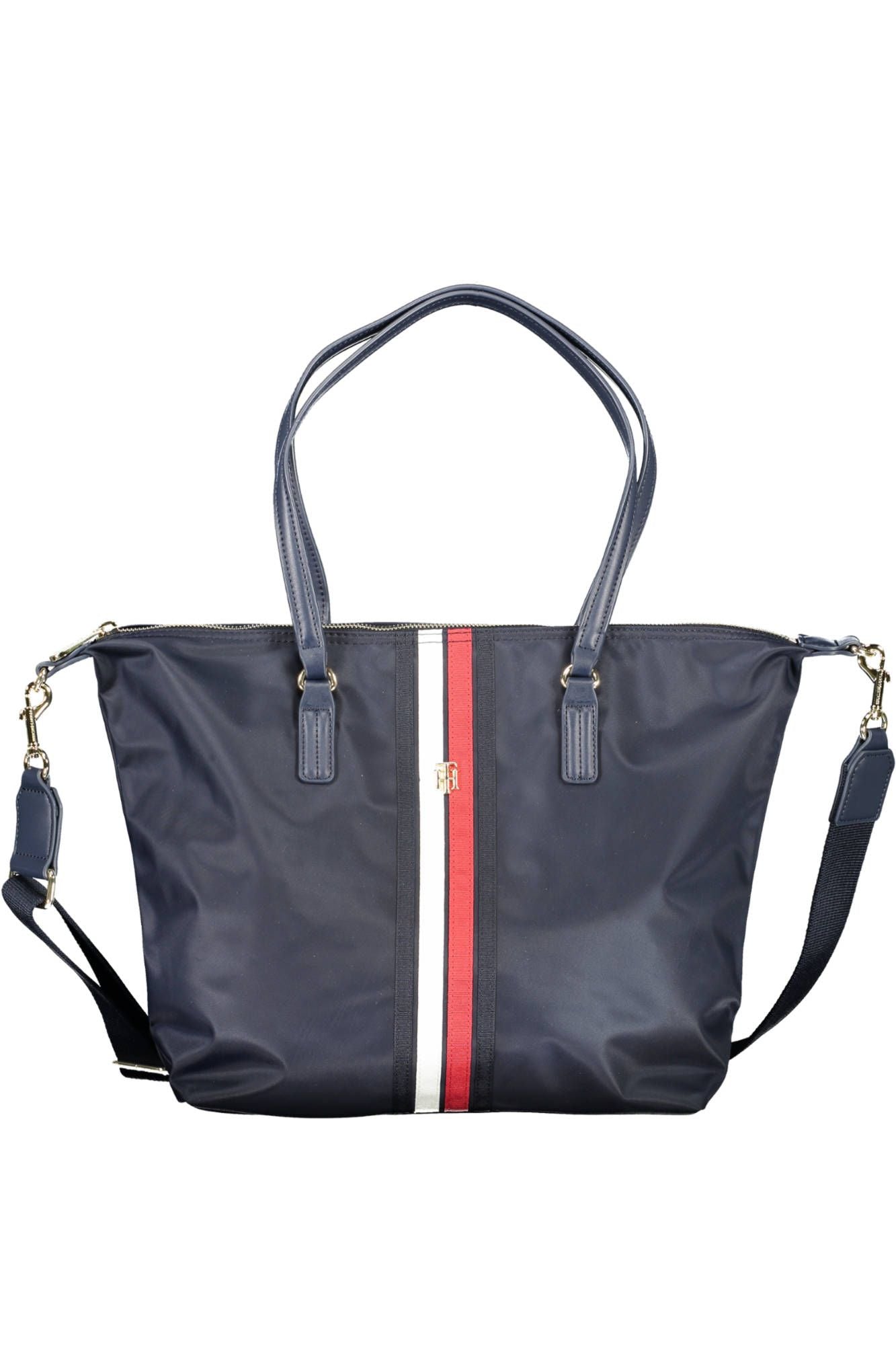 Blue Nylon Women Handbag