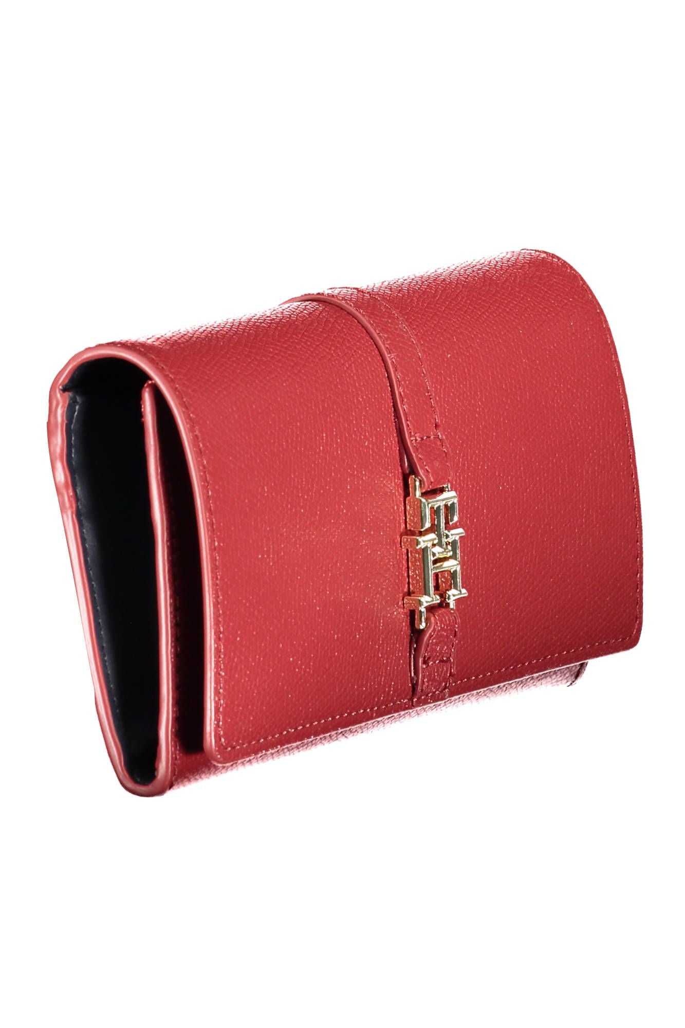 Red Polyurethane Women Wallet