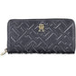 Blue Polyurethane Women Wallet