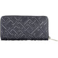 Blue Polyurethane Women Wallet