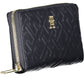 Blue Polyurethane Women Wallet