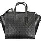 Black Polyester Women Handbag